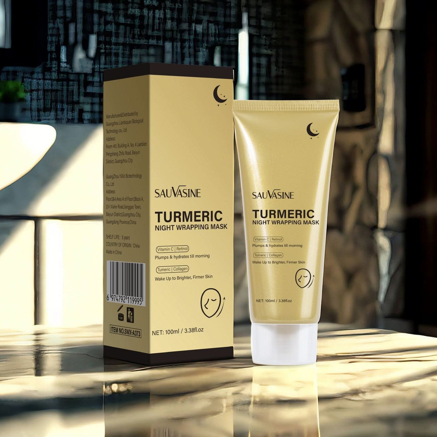Sauvasine™ Kurkumás éjszakai bőrfeszesítő maszk