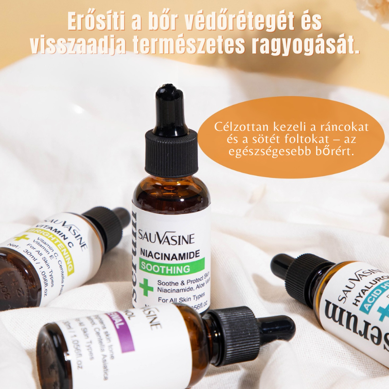 SAUVASINE™ 4 az 1-ben Szérumcsomag – Teljes bőrápolási rutin reggeltől estig