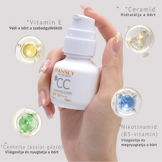 Pansly SPF 50+ CC Krém – Világos/Áttetsző bőrre