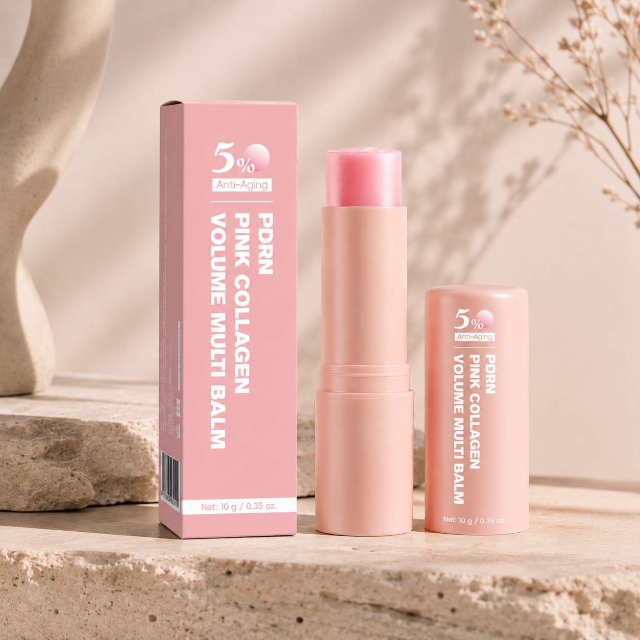 PDRN Pink Kollagén balzsam stift dobozzal, 5% anti-aging, 10 g